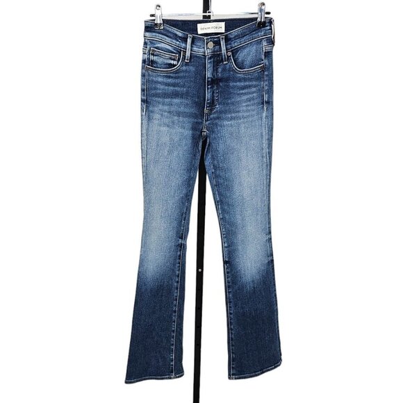 Denim Forum The Jane Mid Rise Boot Jeans Blue Size  25 - Picture 1 of 10